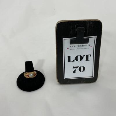 .70. MCM | Menâ€™s 12K 1/20 Gold Ring | 5g