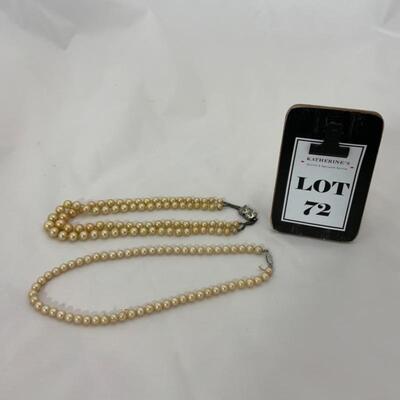 .72. Vintage | Faux Pearl Necklaces