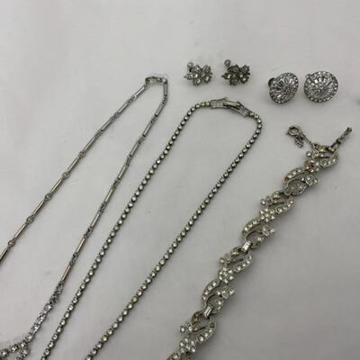 .73. Vintage | Rhinestones | Earrings | Bracelet | Necklaces