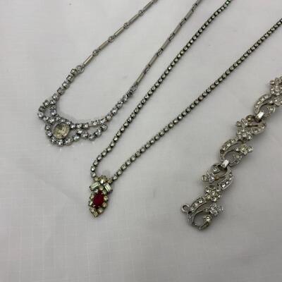 .73. Vintage | Rhinestones | Earrings | Bracelet | Necklaces