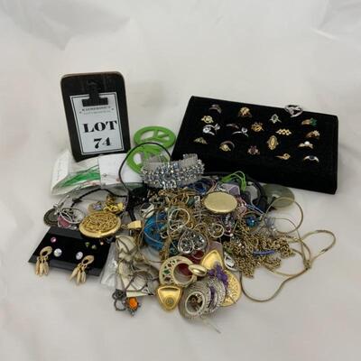 .74. Large Costume Jewelry Lot