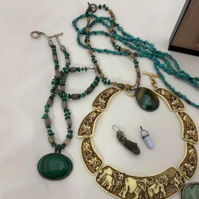 .77. Mixed Stone & Costume Jewelry Lot