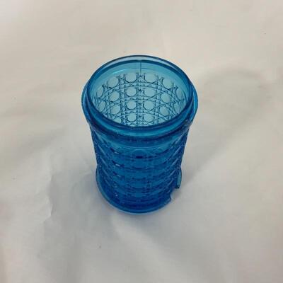 .81. Antique | Victorian | Blue Pickle Castor | Figural Dog Lid