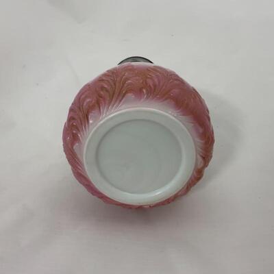 .82. Antique | Hand Painted | Glass Syrup Server