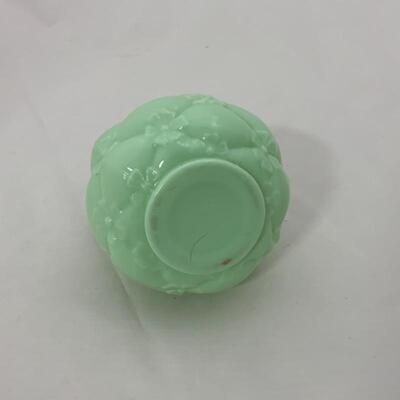 .84. Antique | Green Jadite-Toned Glass Sugar Shaker