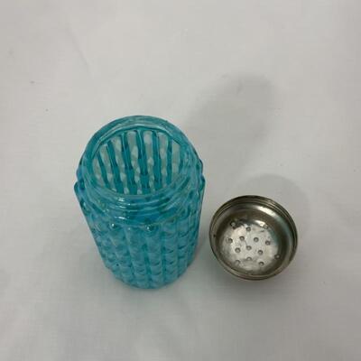 .87.  Antique | Blue Opalescent Sugar Shaker