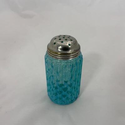 .87.  Antique | Blue Opalescent Sugar Shaker