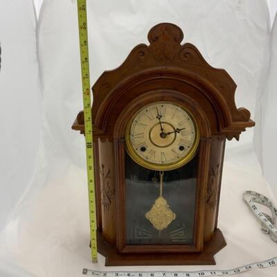 .90. Antique | Gingerbread Mantle Clock | Gilbert