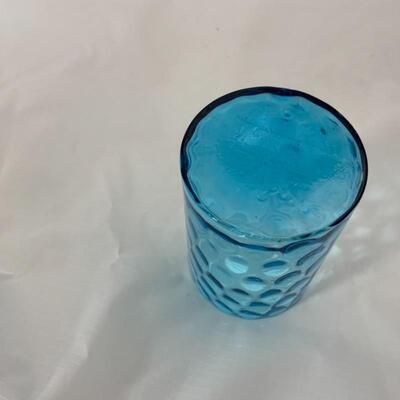 .91. Antique | Blue Thumb-Print Pickle Castor | PairPoint