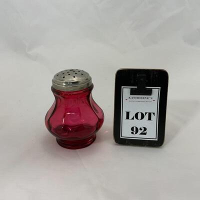 .92. Heavy Cranberry Sugar Shaker