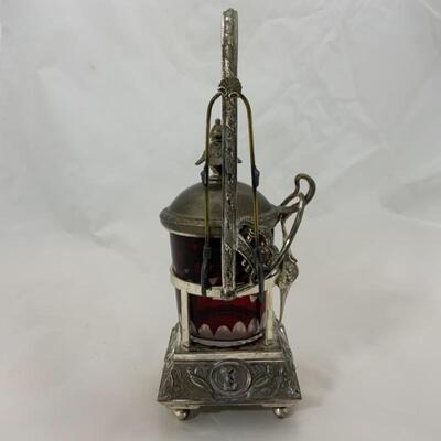 .93. Vintage | EXTRA FANCY Hinged Pickle Castor | A A Importing