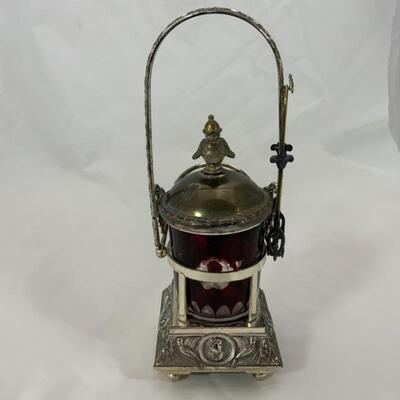 .93. Vintage | EXTRA FANCY Hinged Pickle Castor | A A Importing