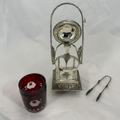 .93. Vintage | EXTRA FANCY Hinged Pickle Castor | A A Importing
