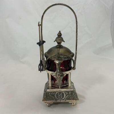 .93. Vintage | EXTRA FANCY Hinged Pickle Castor | A A Importing