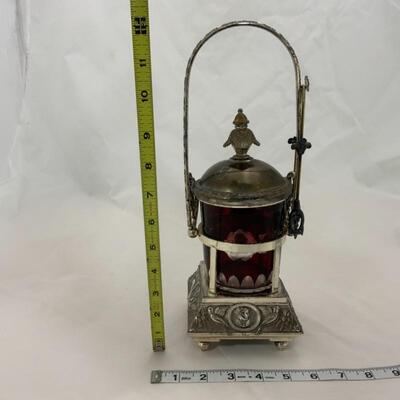 .93. Vintage | EXTRA FANCY Hinged Pickle Castor | A A Importing