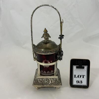 .93. Vintage | EXTRA FANCY Hinged Pickle Castor | A A Importing
