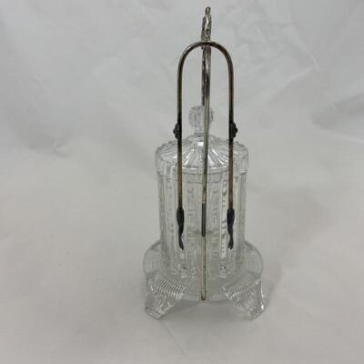 .97. Antique | Crystal Base Pickle Castor