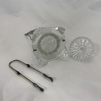 .97. Antique | Crystal Base Pickle Castor