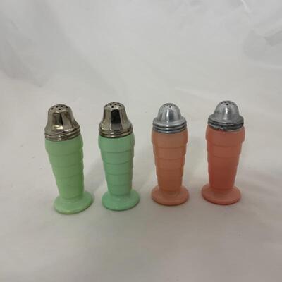 .114. Vintage | Fired-On ModernTone Salt & Pepper Shakers
