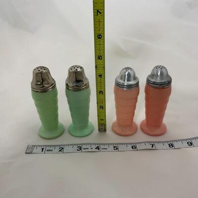 .114. Vintage | Fired-On ModernTone Salt & Pepper Shakers