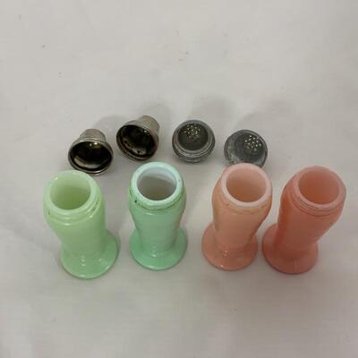 .114. Vintage | Fired-On ModernTone Salt & Pepper Shakers