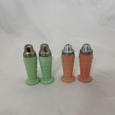 .114. Vintage | Fired-On ModernTone Salt & Pepper Shakers