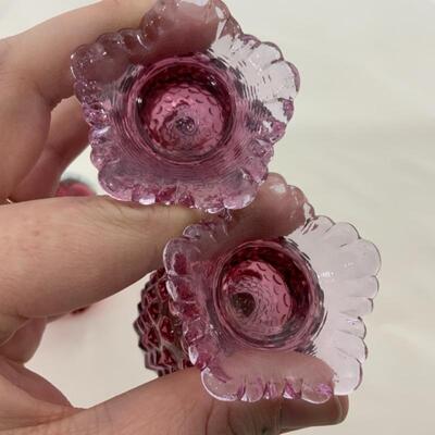 .118. Vintage | Cranberry Salt and Pepper Sets | Fenton