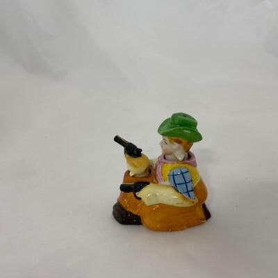 .120. Vintage | Nodder Cowboy and Gun | Salt & Pepper