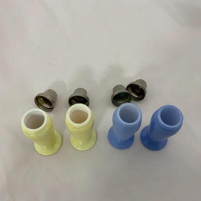 .121. Vintage | Fired-on ModernTone Salt & Pepper Shakers