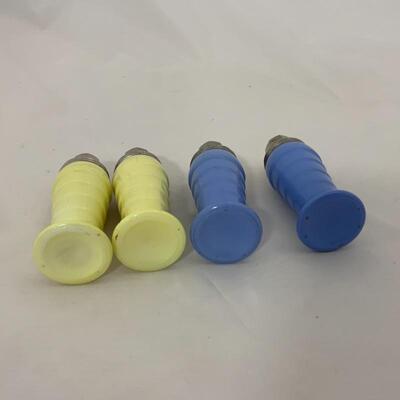 .121. Vintage | Fired-on ModernTone Salt & Pepper Shakers