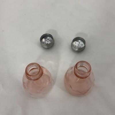 .132. Antique | Pink Depression Glass Set with Tray