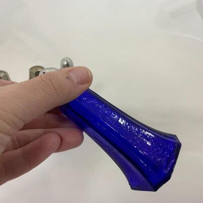 .135. Two Sets Cobalt Salt and Pepper Shakers