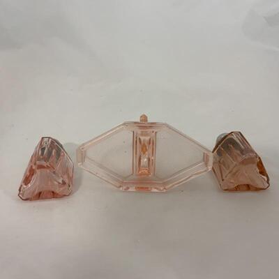 .139. Antique | Pink Depression | Art Deco Shakers