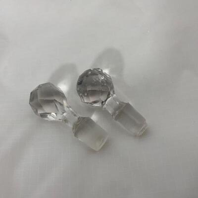 .141. Antique | Cruet Set | Etched Glass