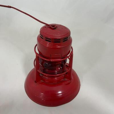 .154. Vintage | Dietz | Red Hanging Lantern