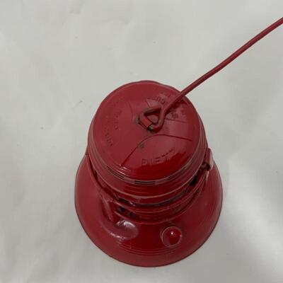 .154. Vintage | Dietz | Red Hanging Lantern