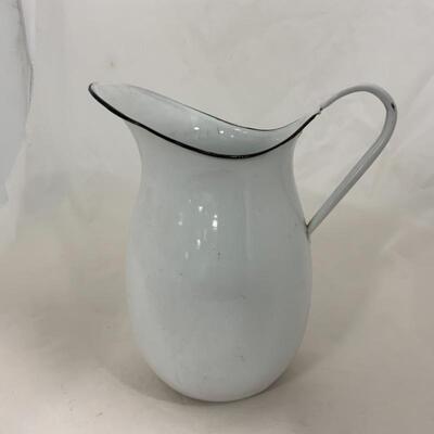 .159. Enamelware | Coffee Pot | Bowl | Pitcher