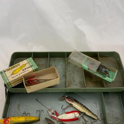 .166. Vintage | Metal Tackle Box | Fishing Lures | My Buddy