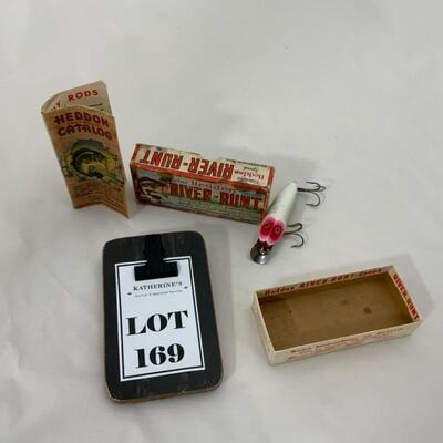 .169. Vintage | River Runt Fishing Lure | Box and Catalogue
