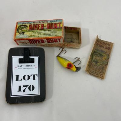 .170. Vintage | River Runt Midget Lure in Box | Catalogue