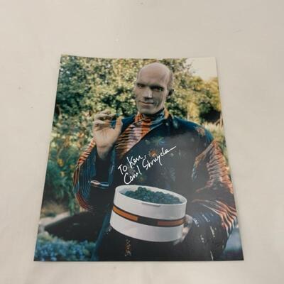 .179. Two Autographed 8x10s | BARRET | STRUYCKEN | Star Trek