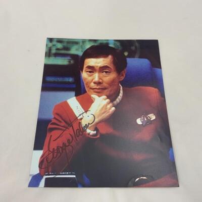 .180. Autographed 8x10 | George Takei | Sulu | Star Trek