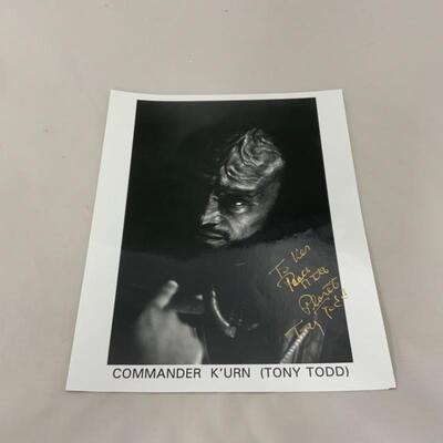 .182. Autographed 8x10s | BLAIR | TODD | Star Trek