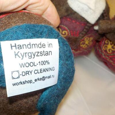 Hand made in Kyrgyzstan dolls.