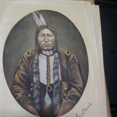Oil on Canvas 16 x 20 appears to be Geronimo.