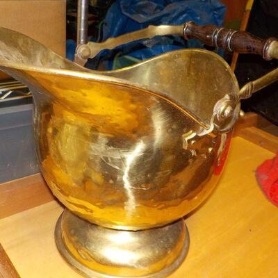 Large Brass serving bucket 18 x 24 x 14.