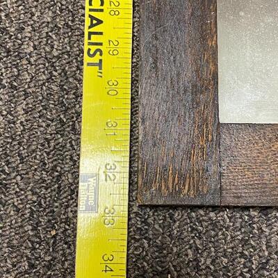 Large Dark Wood Framed Mirror