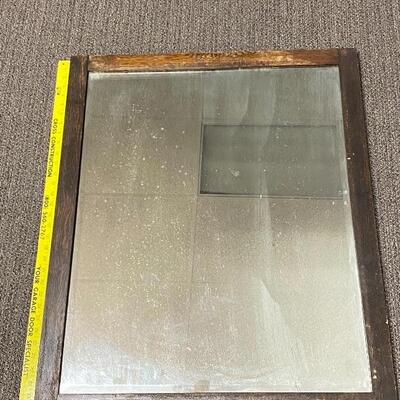 Large Dark Wood Framed Mirror