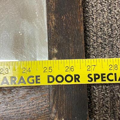Large Dark Wood Framed Mirror