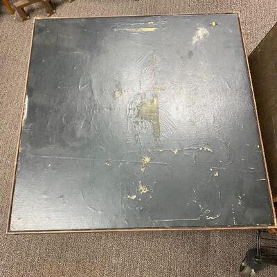 Vintage Wood Card Table YD#014-1120-00003